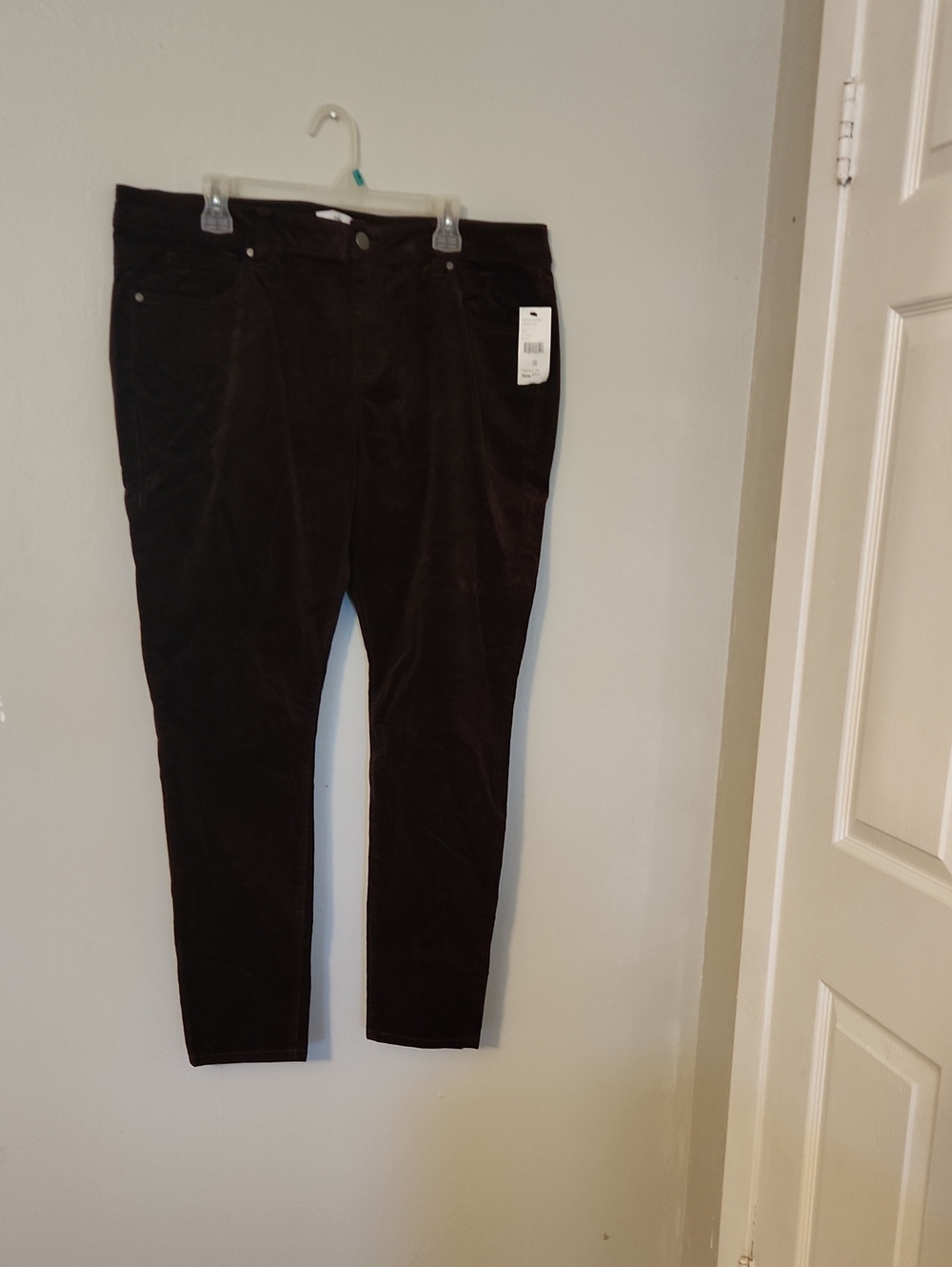 Women Purple Corduroy Jeans